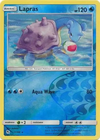 Hidden Fates Lapras #17/68 reverse holo